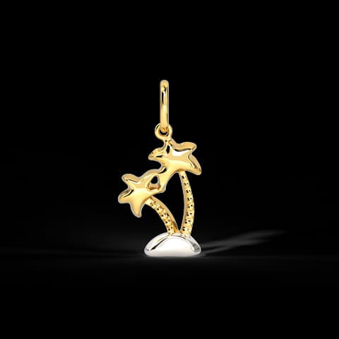 Palm Tree Gold Travel Charm