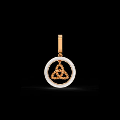 Elegant Trinity Gold Charm Pendant Elegant Trinity Gold Charm Pendant