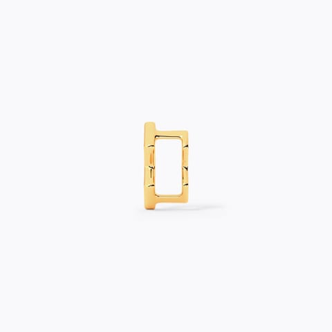 Zig-Zag Slider Gold Charm