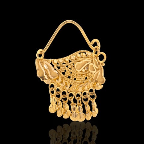 Anuya Beaded Gold Nath