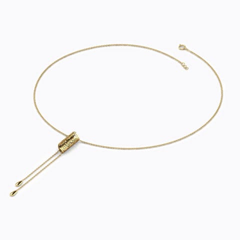 Sally Floral Fold  Lariat Necklace