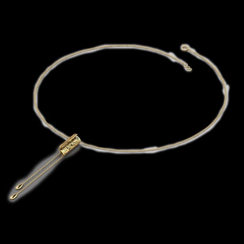 Sally Floral Fold  Lariat Necklace