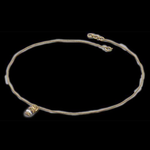 Abigail Paisley Gold Necklace