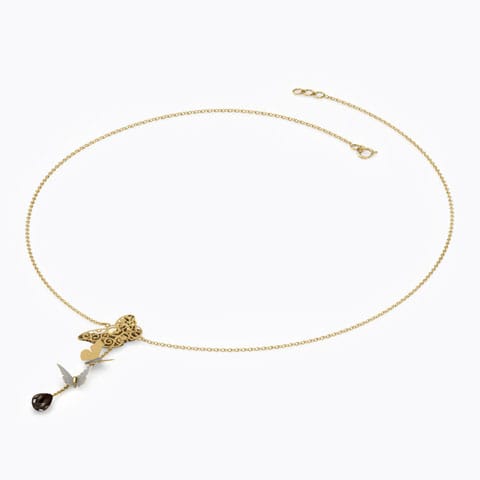 Lia Cutout Gemstone Necklace