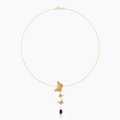 Lia Cutout Gemstone Necklace