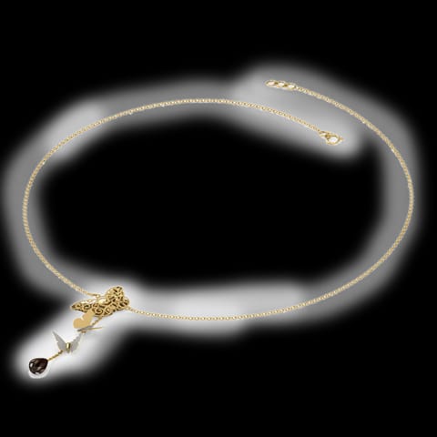 Lia Cutout Gemstone Necklace