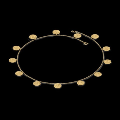 Georgina Hammered Gold Necklace