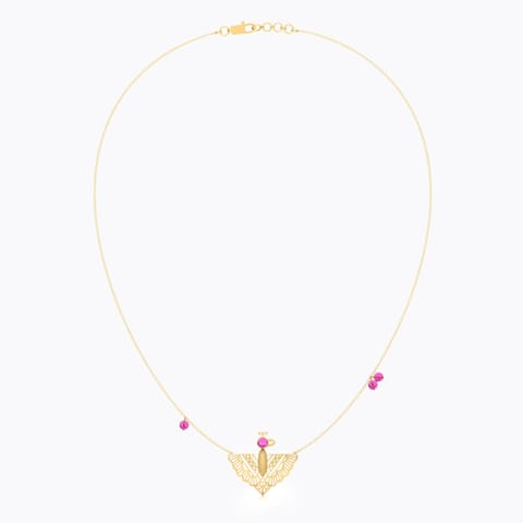 Zyena Pinion Gemstone Necklace