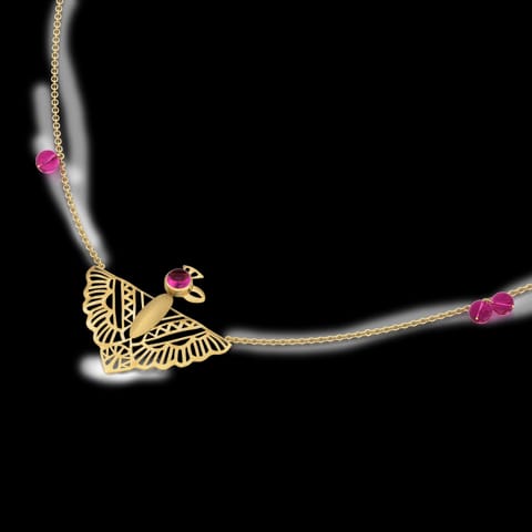 Zyena Pinion Gemstone Necklace