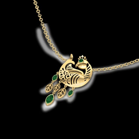 Navilu Feather Gemstone Necklace Navilu Feather Gemstone Necklace