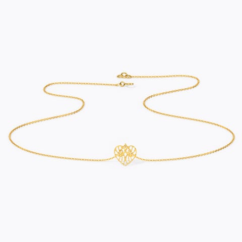 Dreamer Heart Gold Necklace