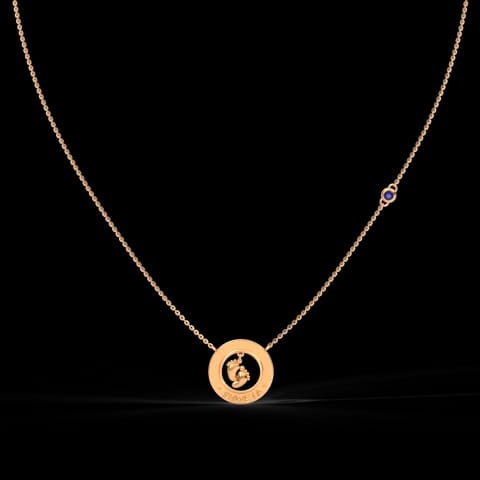 Baby Steps Personalised Gemstone Necklace