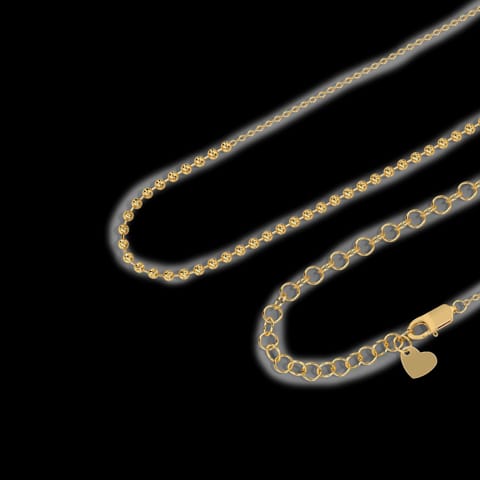 Sparkling Beads Gold Necklace