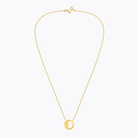 Artsy Alphabet D Gold Necklace
