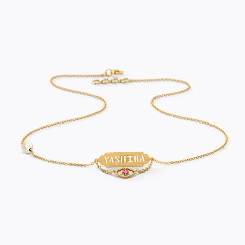 Fashionable Personalised Gemstone Necklace