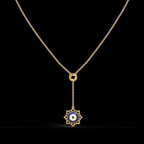 Artful Evil Eye Gold Lariat Necklace Artful Evil Eye Gold Lariat Necklace