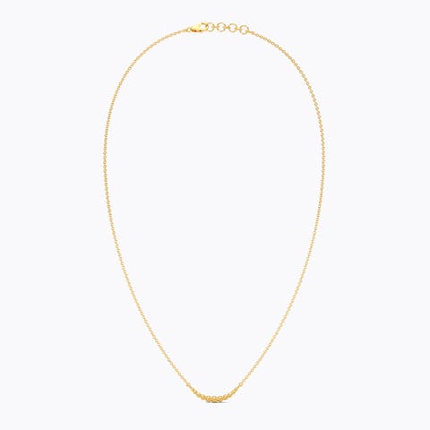 Gleaming Beads 9KT Gold Necklace