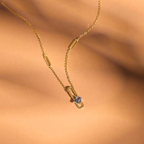 Blue Bliss 9KT Gemstone Necklace
