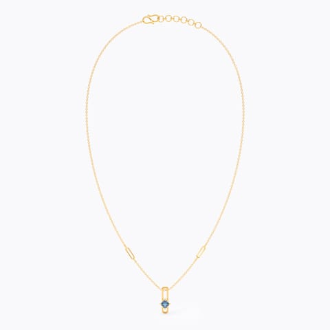Blue Bliss 9KT Gemstone Necklace