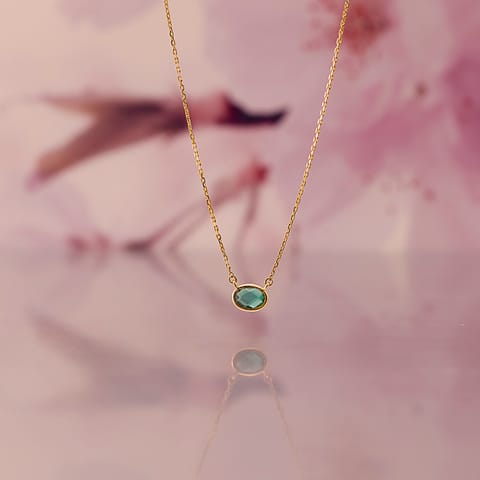Verde Orb Gemstone Necklace