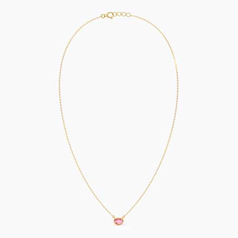 Ruby Orb Gemstone Necklace