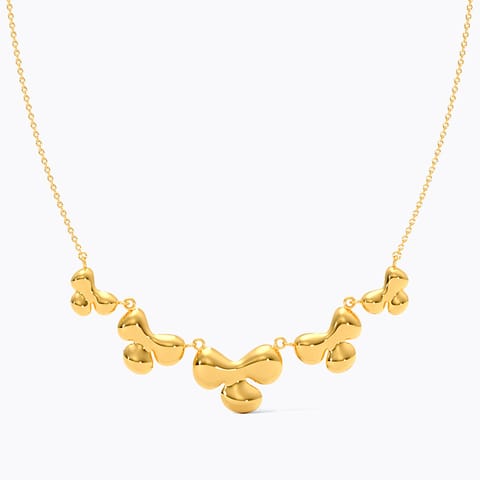 Gilded Petal 9KT Gold Necklace