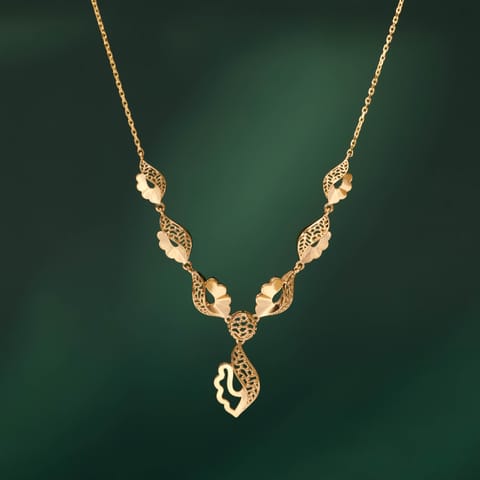 Stunning Abstract Gold Necklace
