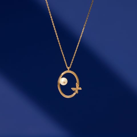 Pearl Orb Gemstone Necklace