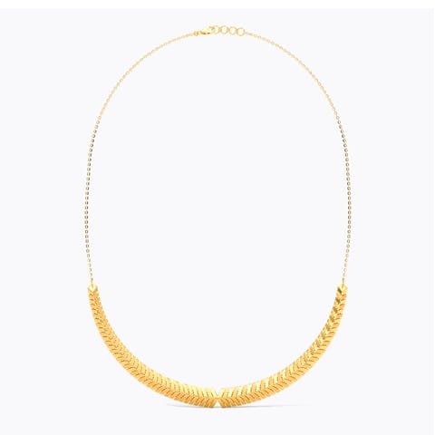 Radiant Coil Gold Necklace