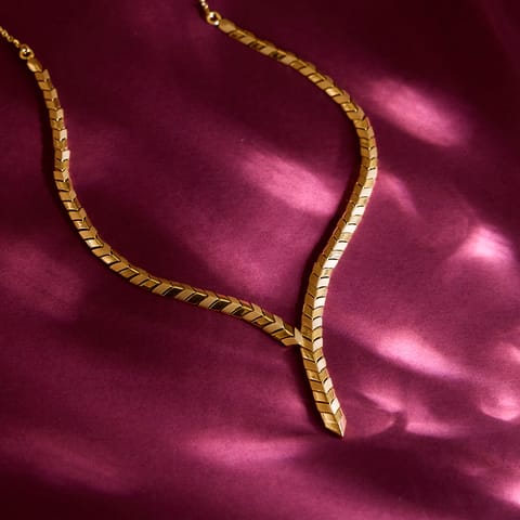 Gilded Serpent Gold Necklace