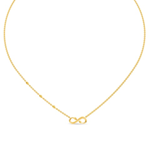 Sleek Infinite Gold Necklace Sleek Infinite Gold Necklace
