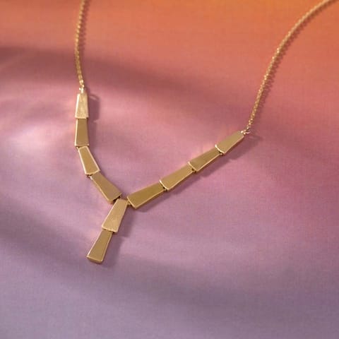 Bold Disc Gold Necklace
