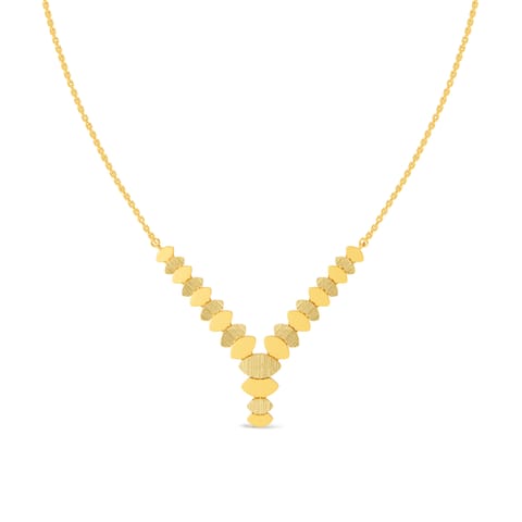 Ovoid Hexa Gold Necklace Ovoid Hexa Gold Necklace