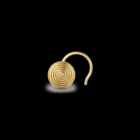 Pavi Swirl Gold Nose Pin Pavi Swirl Gold Nose Pin