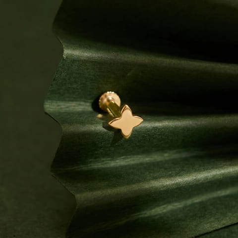 Tiny Bloom 9KT Gold Nose Pin