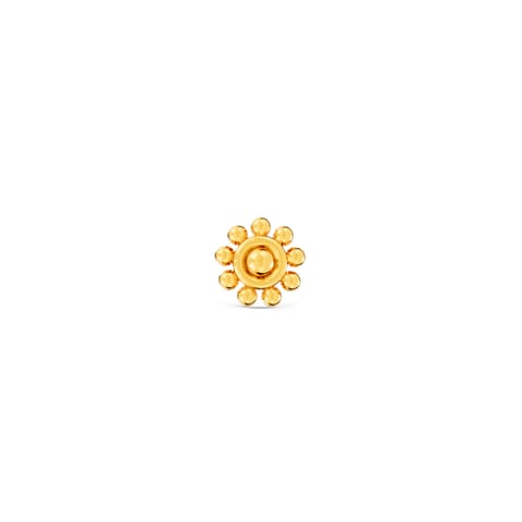 Beaded Orb 9KT Gold Nose Pin Beaded Orb 9KT Gold Nose Pin