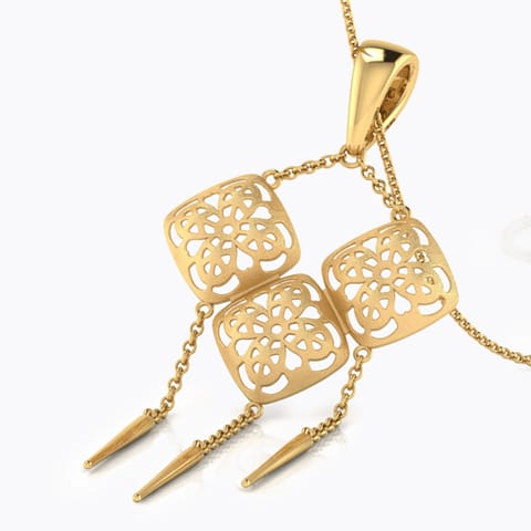 Avery Windchimes Gold Pendant