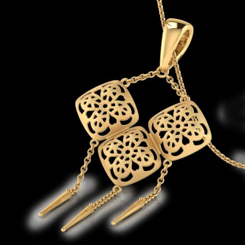 Avery Windchimes Gold Pendant