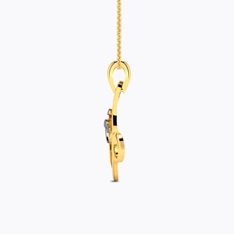 Teddy Alphabet D Kids' Gold Pendant