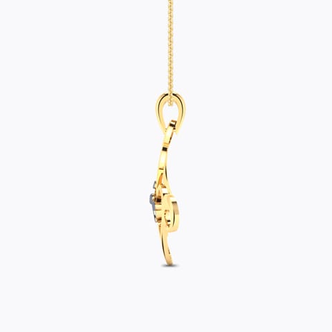 Teddy Alphabet M Kids' Gold Pendant