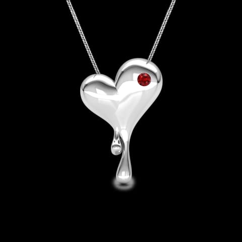 You Melt My Heart Gemstone Pendant