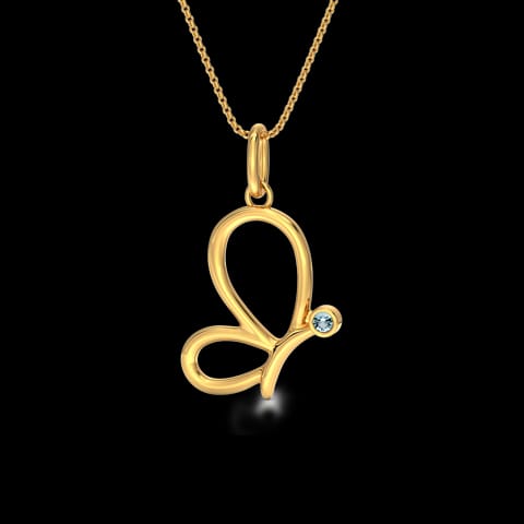 Butterfly Silhouette Pendant Butterfly Silhouette Pendant