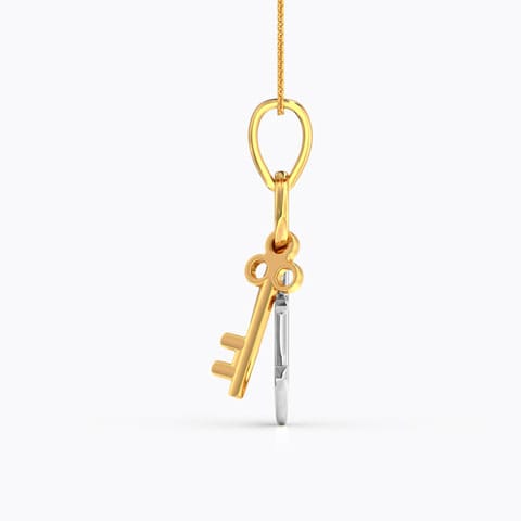 Trio Charm Gold Pendant