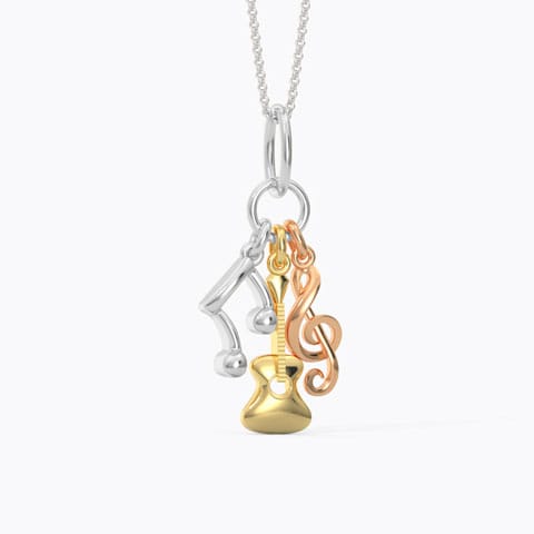 Music Charm Gold Pendant Music Charm Gold Pendant