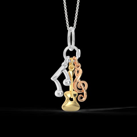 Music Charm Gold Pendant Music Charm Gold Pendant