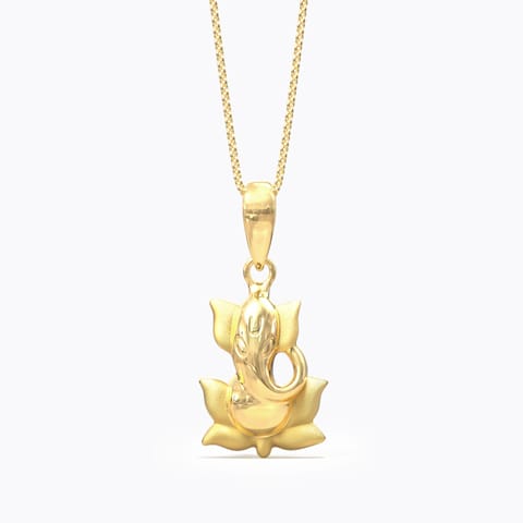 Mighty Ganesha Gold Pendant