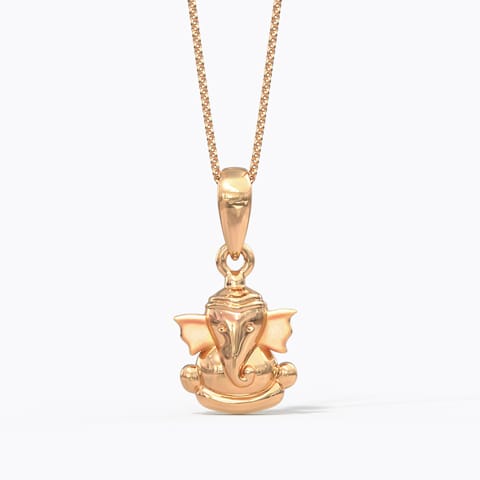 Adorable Ganesha Gold Pendant