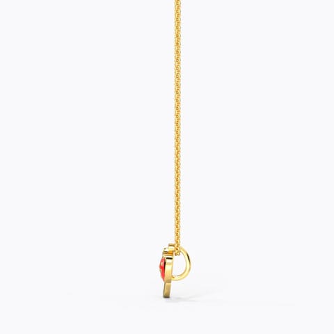 Berry Alphabet J Kids' Gold Pendant