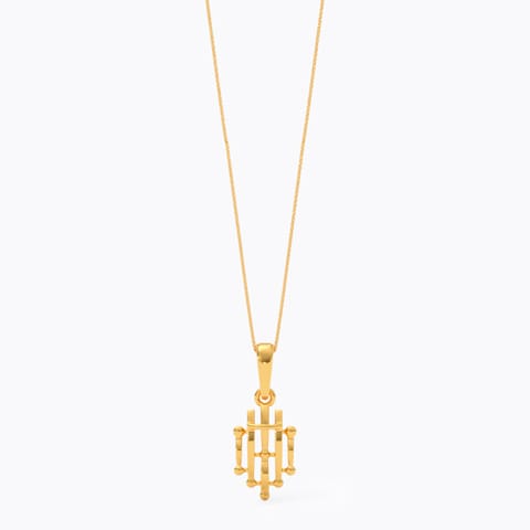 Linear 9KT Gold Pendant Linear 9KT Gold Pendant