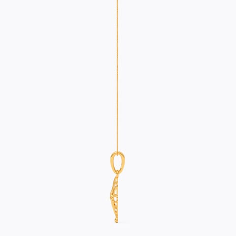 Radiant Line 9KT Gold Pendant